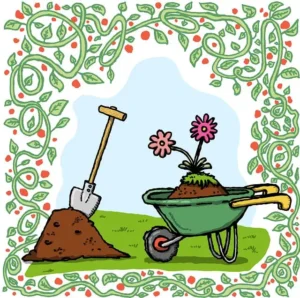 Gardening-related image symbolizing healthy personal growth.